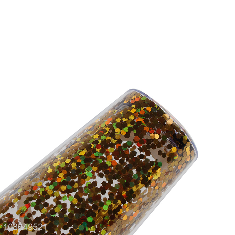 Hot selling stylish straw cup plastic water tumbler with straw