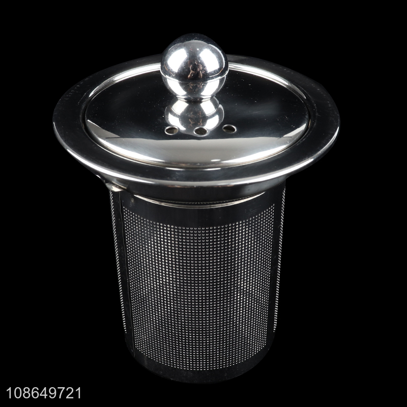 Latest products square glass teapot with stainless steel filter