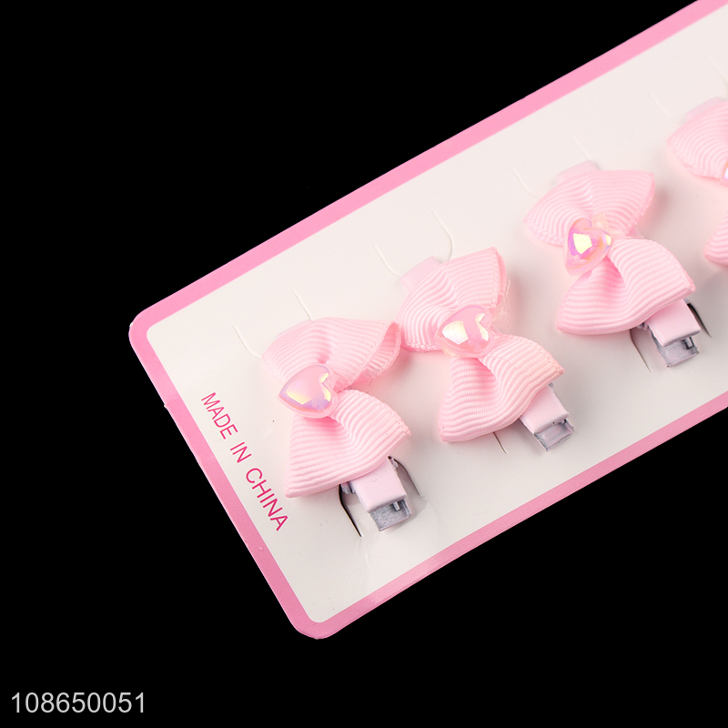 New arrival pink bowknot hairpin mini hairpin for children