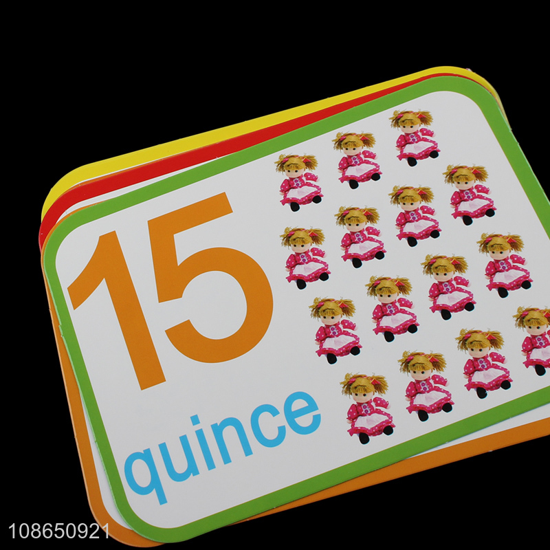 Wholesale Montessori Learning Cards Spanish Flashcards For Kids Toddlers