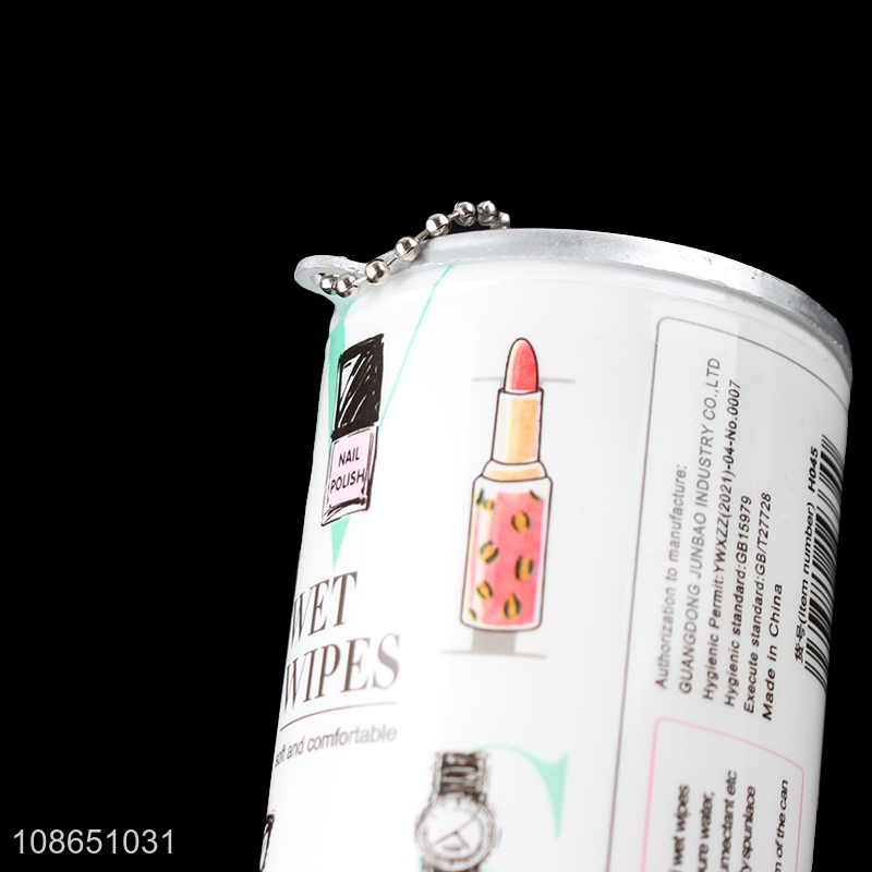 Wholesale 30pcs canned wet wipes non-irritating disposable wet wipes