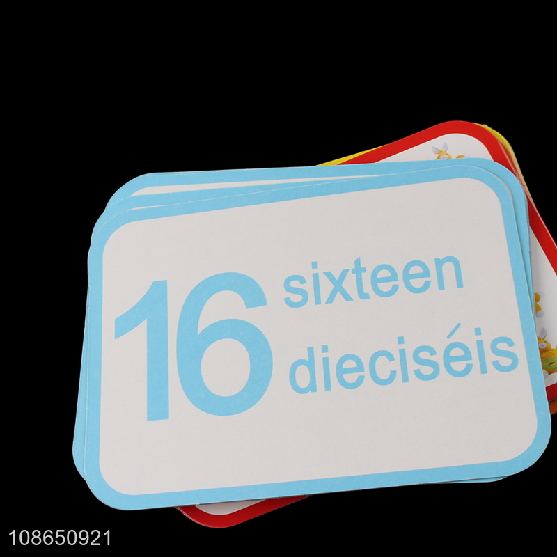 Wholesale Montessori Learning Cards Spanish Flashcards For Kids Toddlers