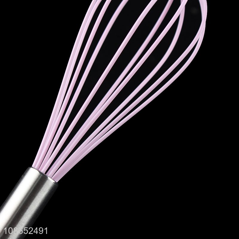 Wholesale kitchen tools silicone egg beater for whisking beating