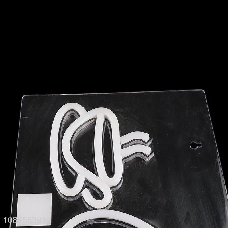 China factory hanging led neon decorative lights for coffee shop