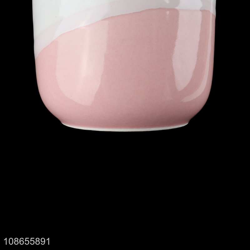 Factory wholesale jar candle paraffin wax filled ceramic vessel candle