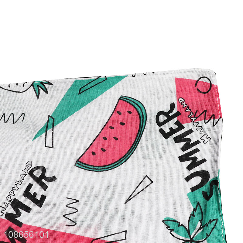 Best selling square soft women bandana kerchief for daily use