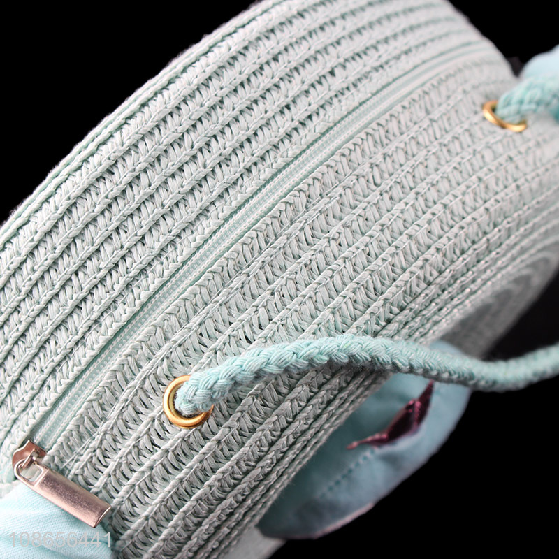 Popular products cartoon girls messenger bag woven bag for sale