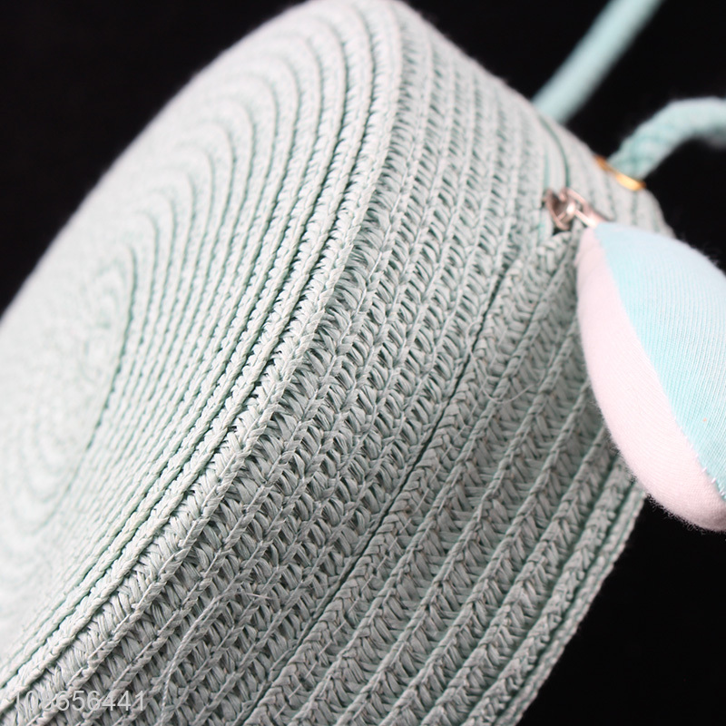 Popular products cartoon girls messenger bag woven bag for sale