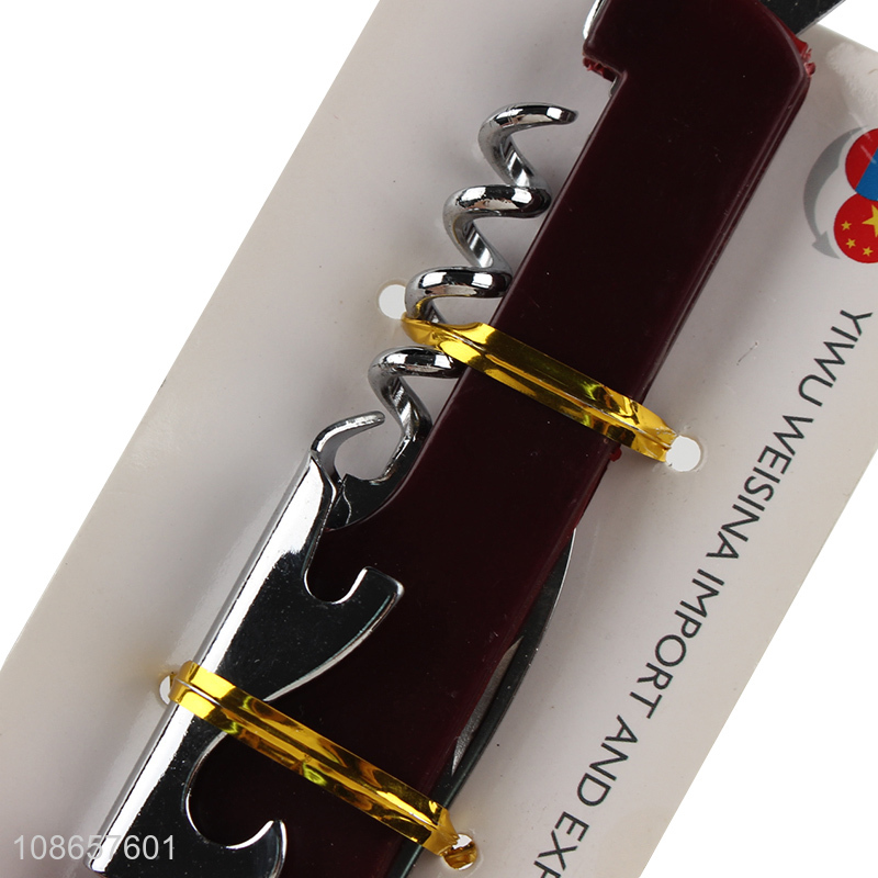 Online wholesale multi-purpose iron bottle opener red wine opener