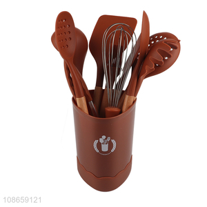 China factory 11pcs home silicone kitchen utensils set for sale