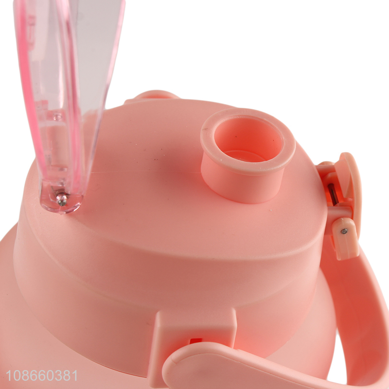 Low price large capacity plastic water cup and insulated drinking bottle set