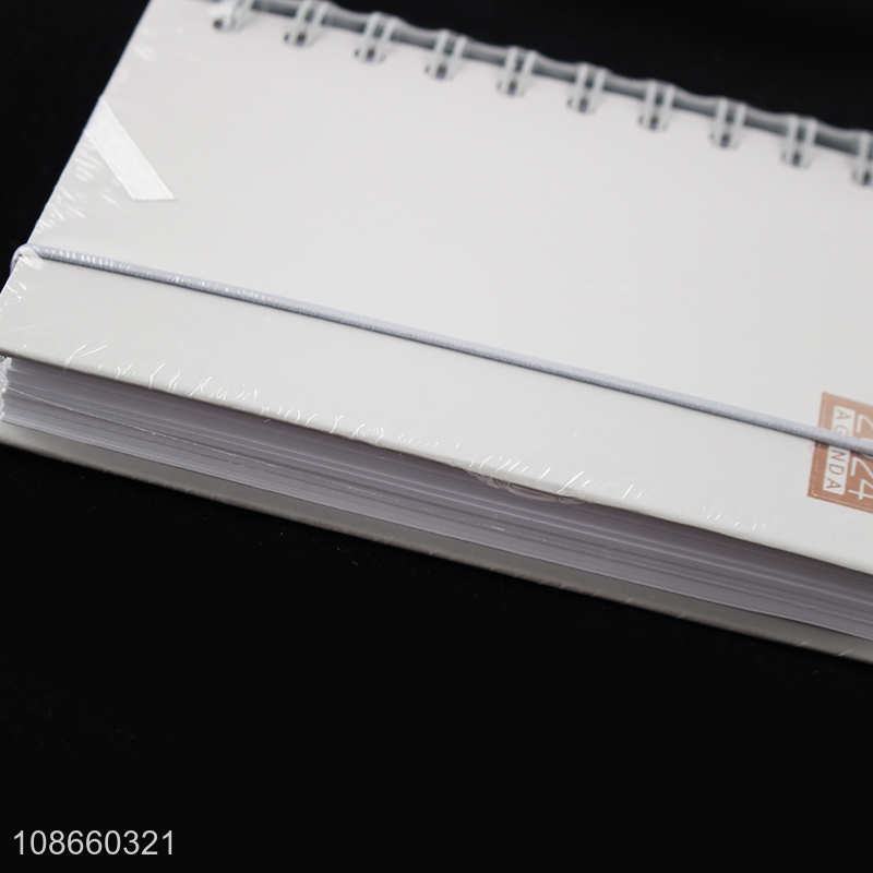 Latest design hardcover school office diary book coil notebook for sale