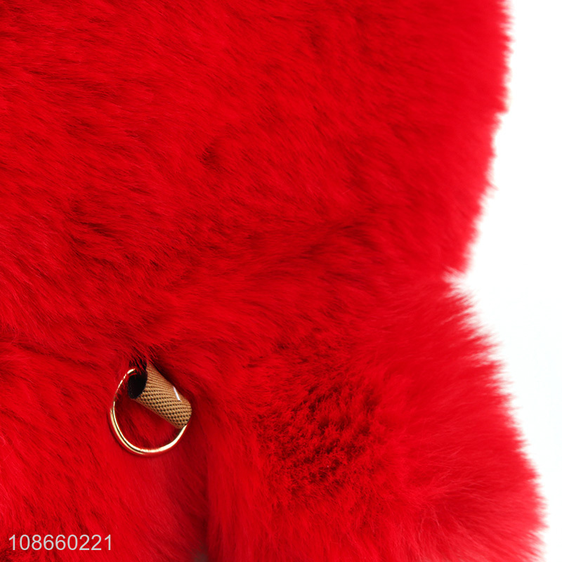 Top selling cartoon rabbit shape plush children messenger bag