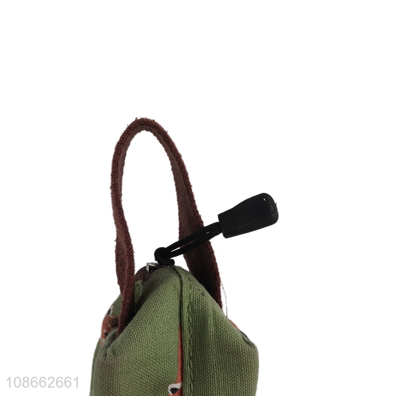 Most popular cartoon students zipper pencils bag with strap wholesale