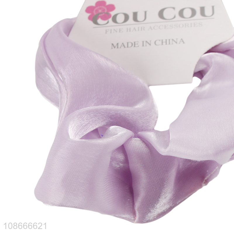 Online wholesale solid color elastic hair scrunchies hair bands