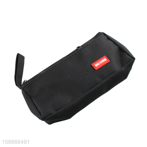 Wholesale zippered pencil pouch waterproof oxford cloth pencil bag