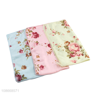 Hot products flower pattern reusable towel washing towel