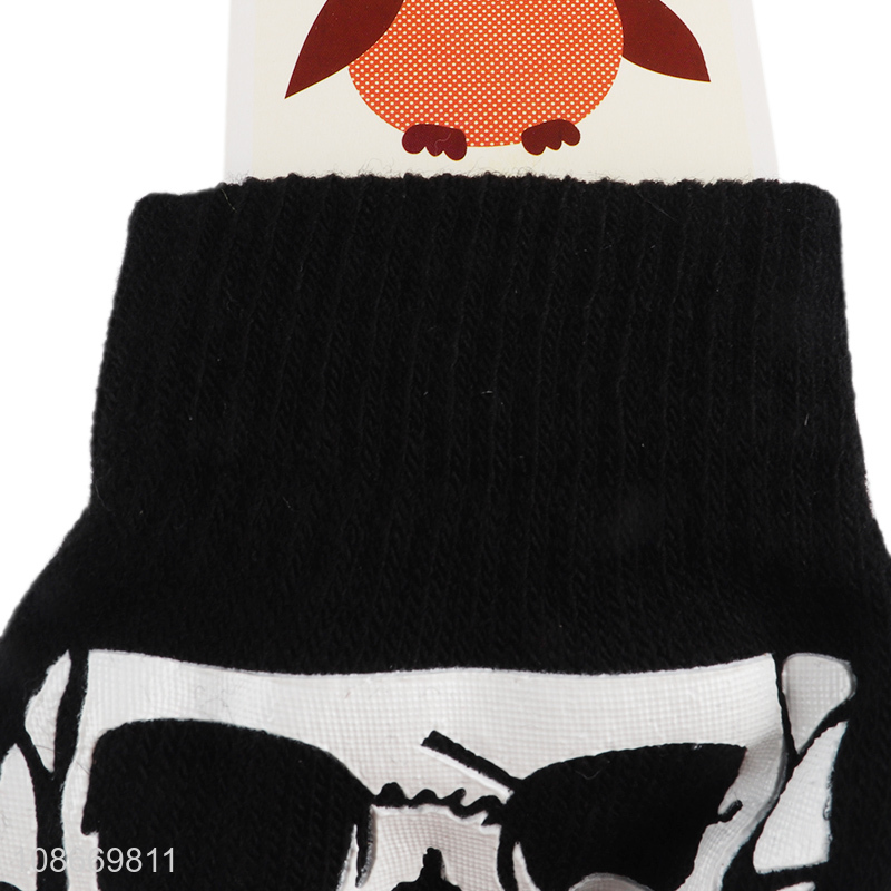 Wholesale Halloween skeleton gloves skull full finger gloves for men