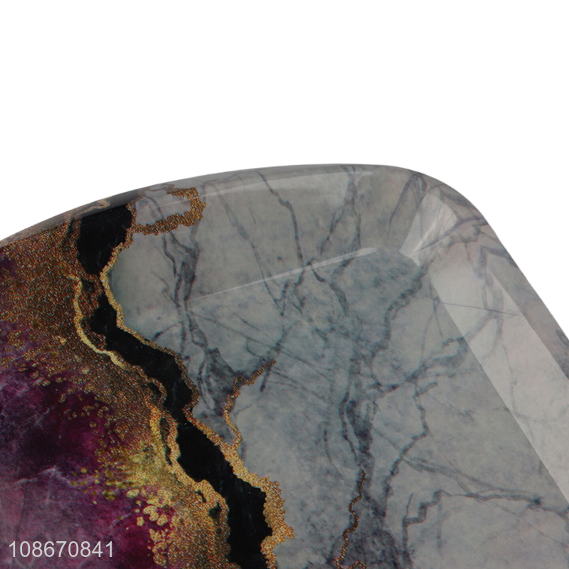 Hot sale plastic breakfast serving trays cake serving platter