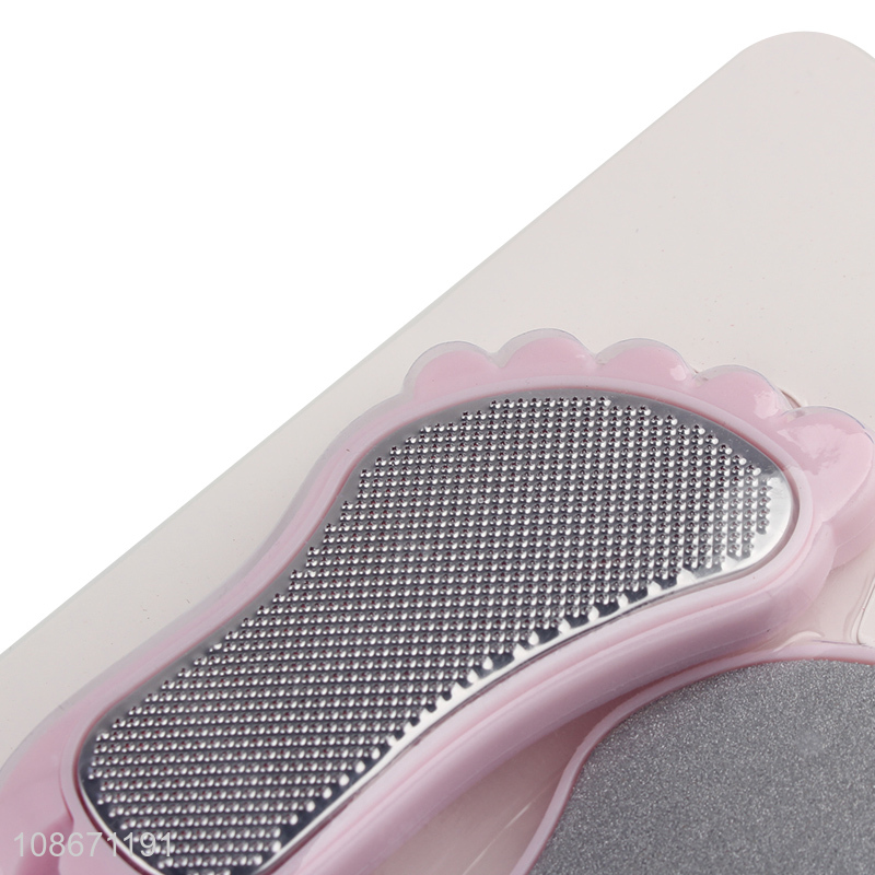 Wholesale 3pcs emery foot file stainless steel callus remover pedicure tools