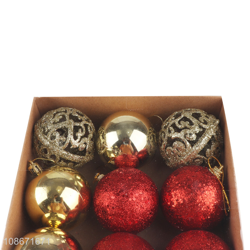 Popular products 12pcs xmas tree decoration hanging ball for sale