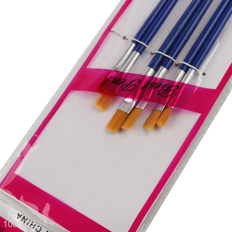 Wholesale from china 6pcs painting oil watercolor drawing brush sets