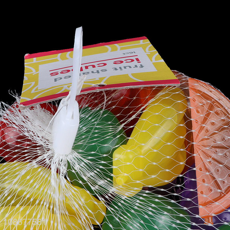 Yiwu factory fruit shape pe reusable ice cube for bar accessories