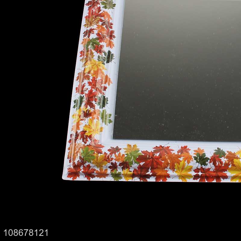 New product floral framed vanity mirror bathroom wall mounted mirror