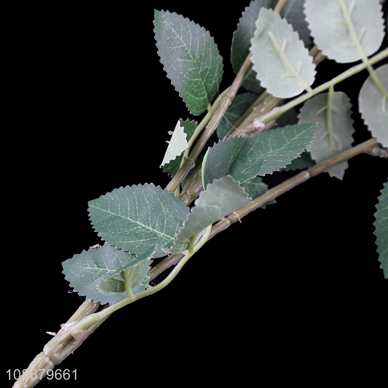 Hot selling 4 heads realistic tea rose artificial flowers for wedding decor