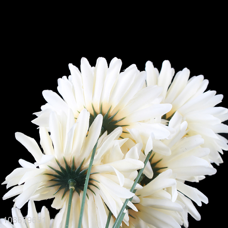 Hot sale 7 heads artificial flowers fake chrysanthemum for garden decoration