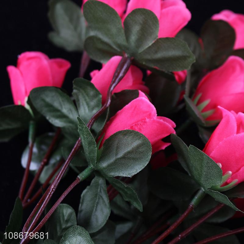 Wholesale 15 heads artificial flowers faux flowers for home kitchen decor