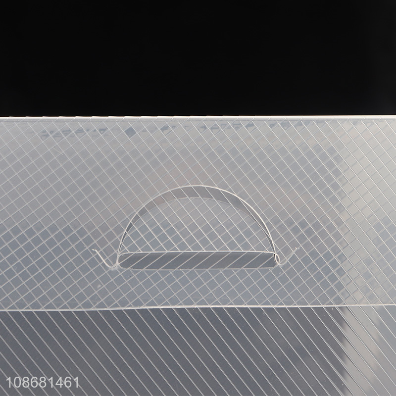 High quality clear foldable pvc shoe storage box sneaker container bins