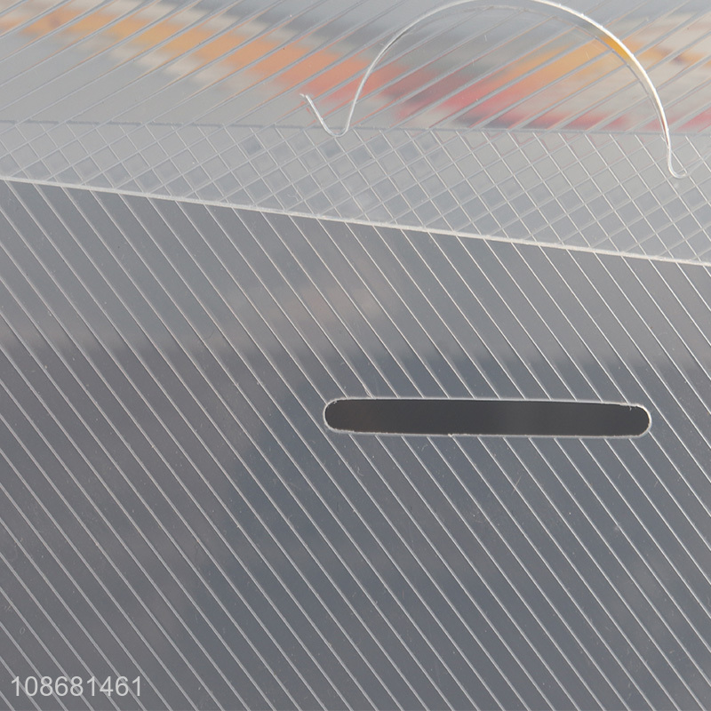 High quality clear foldable pvc shoe storage box sneaker container bins