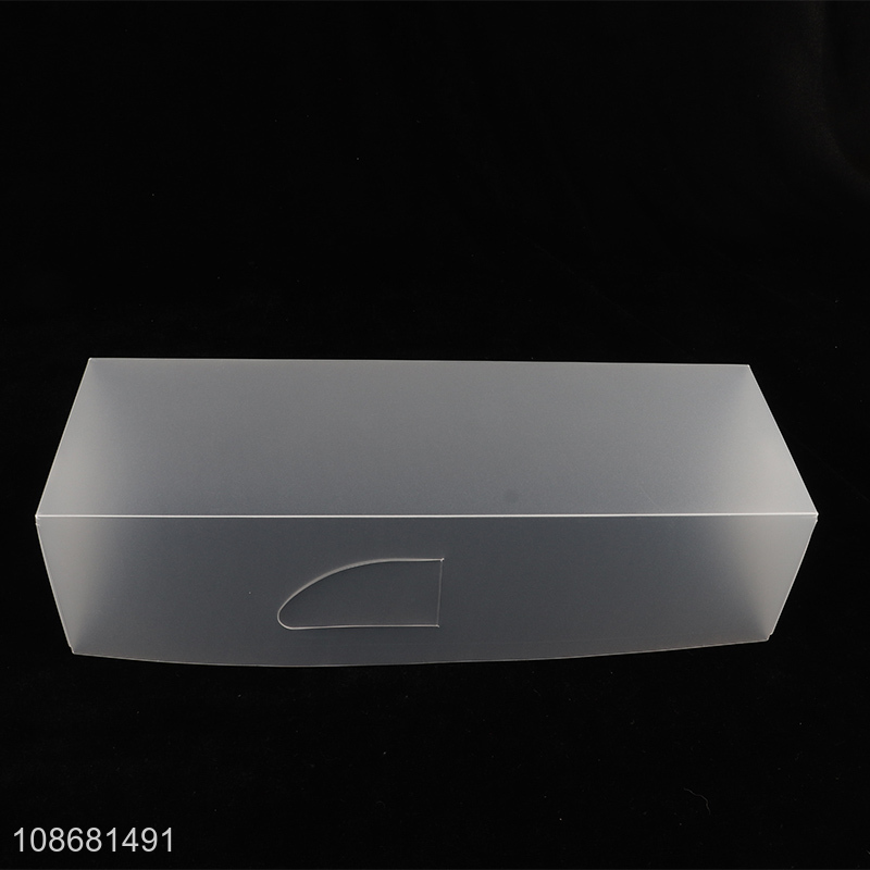 Factory price clear folding wardrobe storage box underwear socks organizer