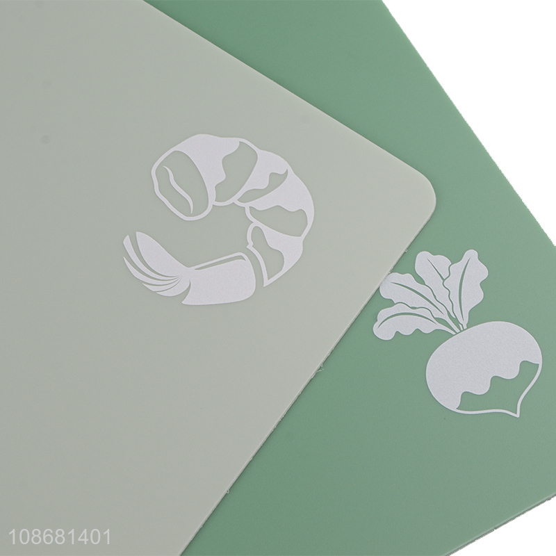 Hot selling 4pcs anti-slip color coded chopping boards flexible cutting mats