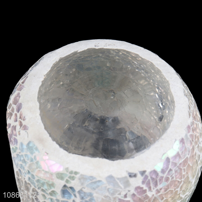 Hot products glass mosaic candle holder for home decoration