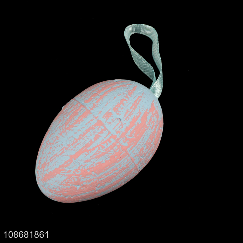 Hot sale 6pcs foam Easter egg ornaments Easter hanging decorations
