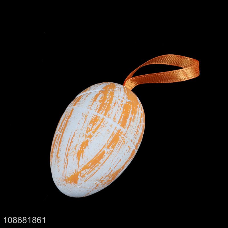 Hot sale 6pcs foam Easter egg ornaments Easter hanging decorations