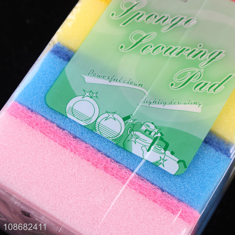 China supplier 5pcs kitchen cleaning tool washing dish cleaning sponge