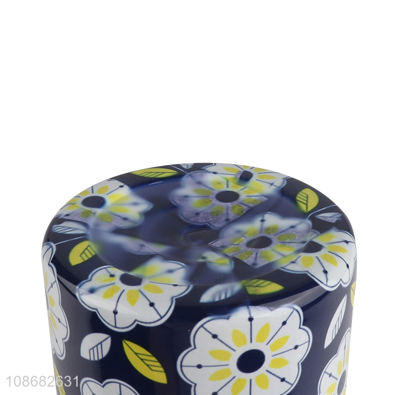 China supplier flower pattern stainless steel insulated vacuum water cup