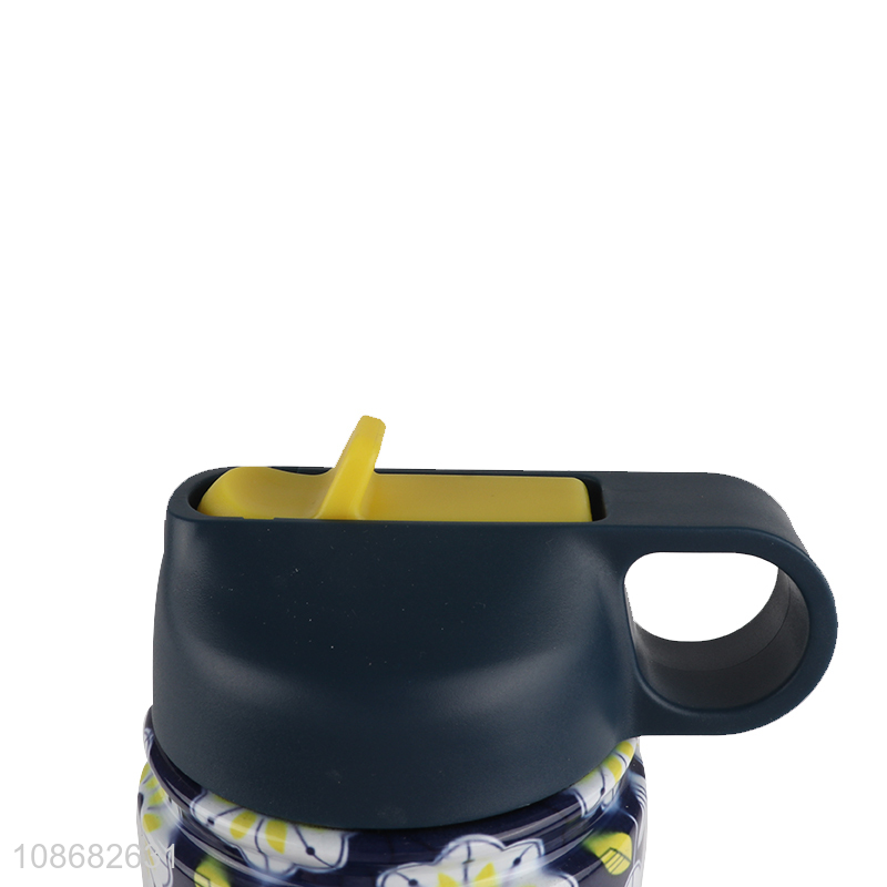 China supplier flower pattern stainless steel insulated vacuum water cup