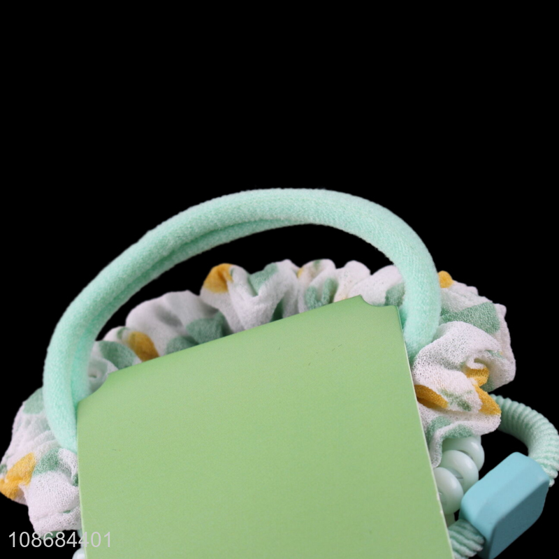 Top selling 5pcs fashion girls elastic hair ring hair rope wholesale