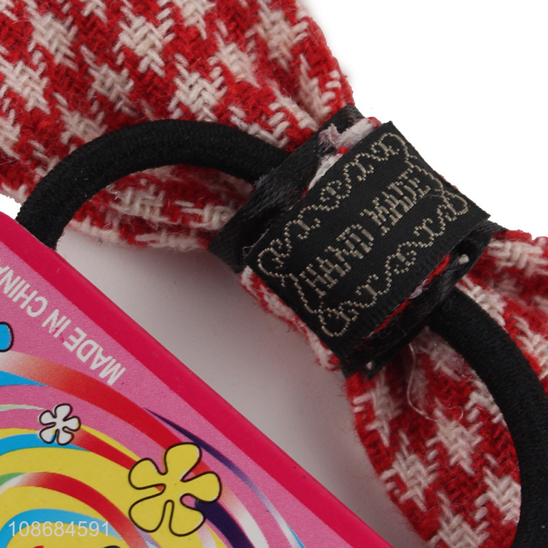 Latest products fashion girls bow hair ring hair rope for hair accessories