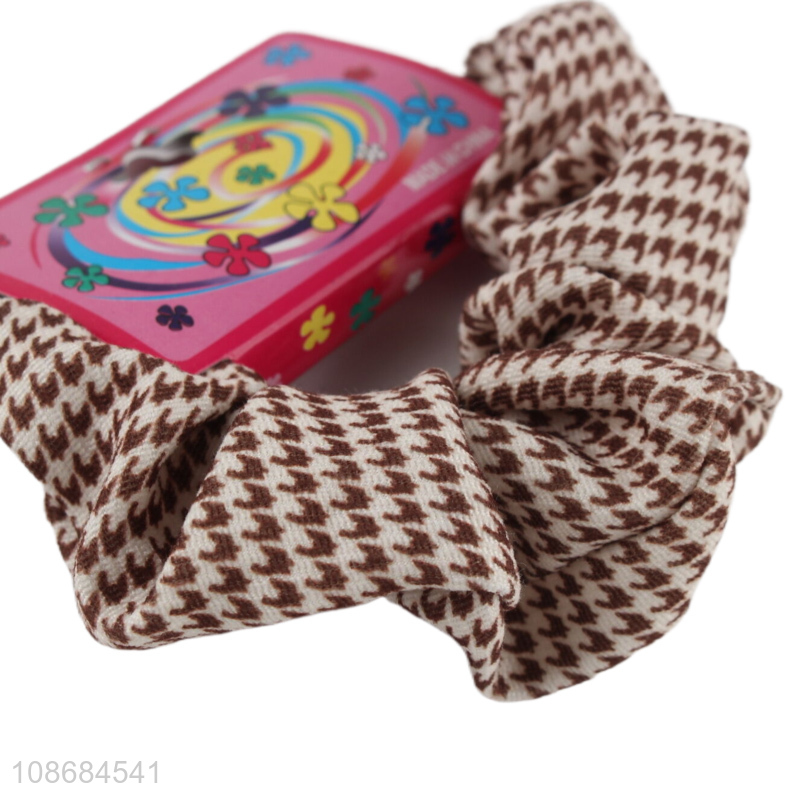 Yiwu factory durable elastic girls hair ring hair rope for decoration