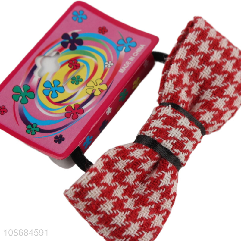 Latest products fashion girls bow hair ring hair rope for hair accessories