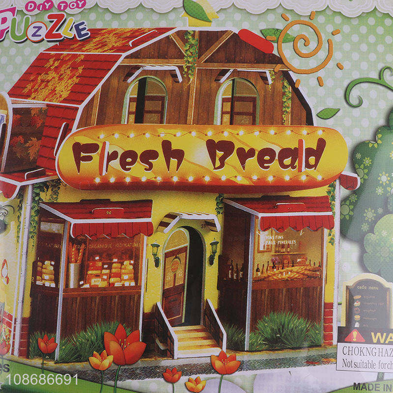 Good quality 33 pieces 3D bakery puzzle DIY toy for kids