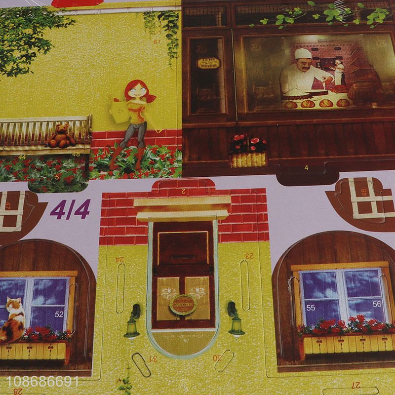 Good quality 33 pieces 3D bakery puzzle DIY toy for kids