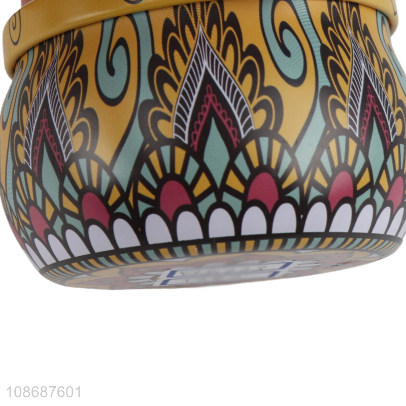 China supplier long lasting home décor metal jar scented candle