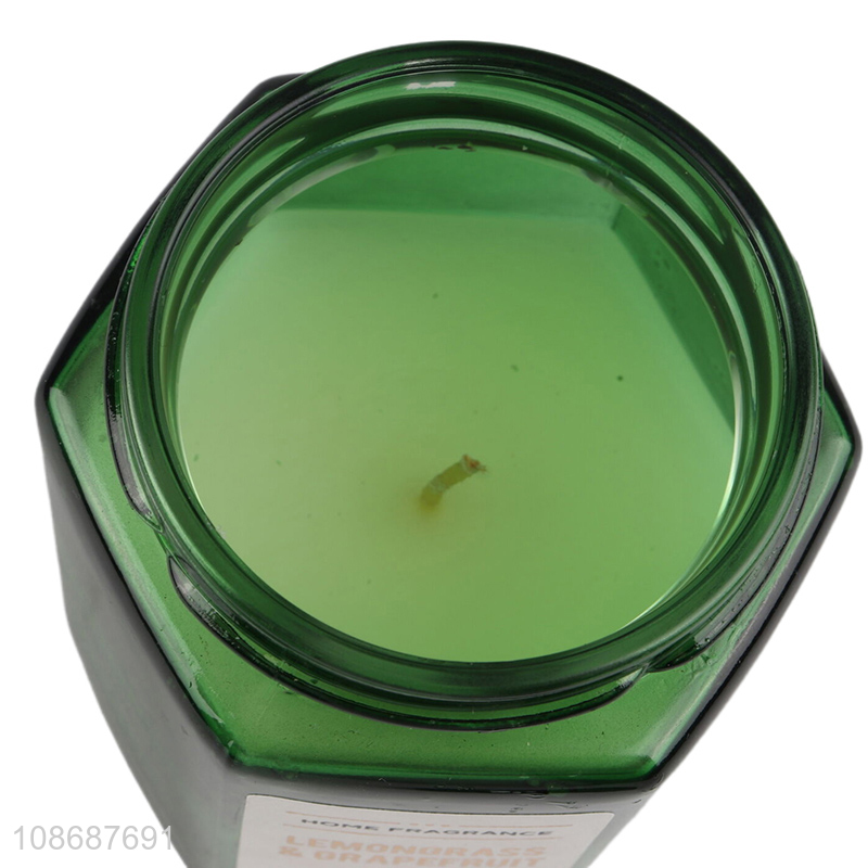 New arrival home decoration glass jar scented candle for sale