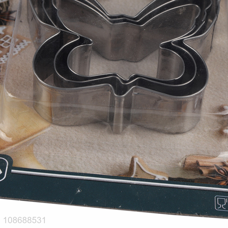 China wholesale butterfly shape stainless steel cookies cutter for baking tool